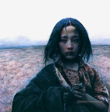 Chinoise œuvres - Pissenlit à la dérive dans le désert AX Tibet